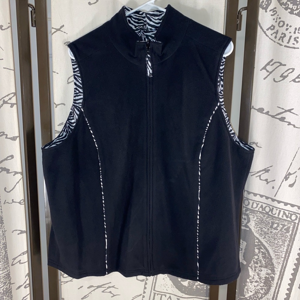 Coldwater creek plus size reversible vest